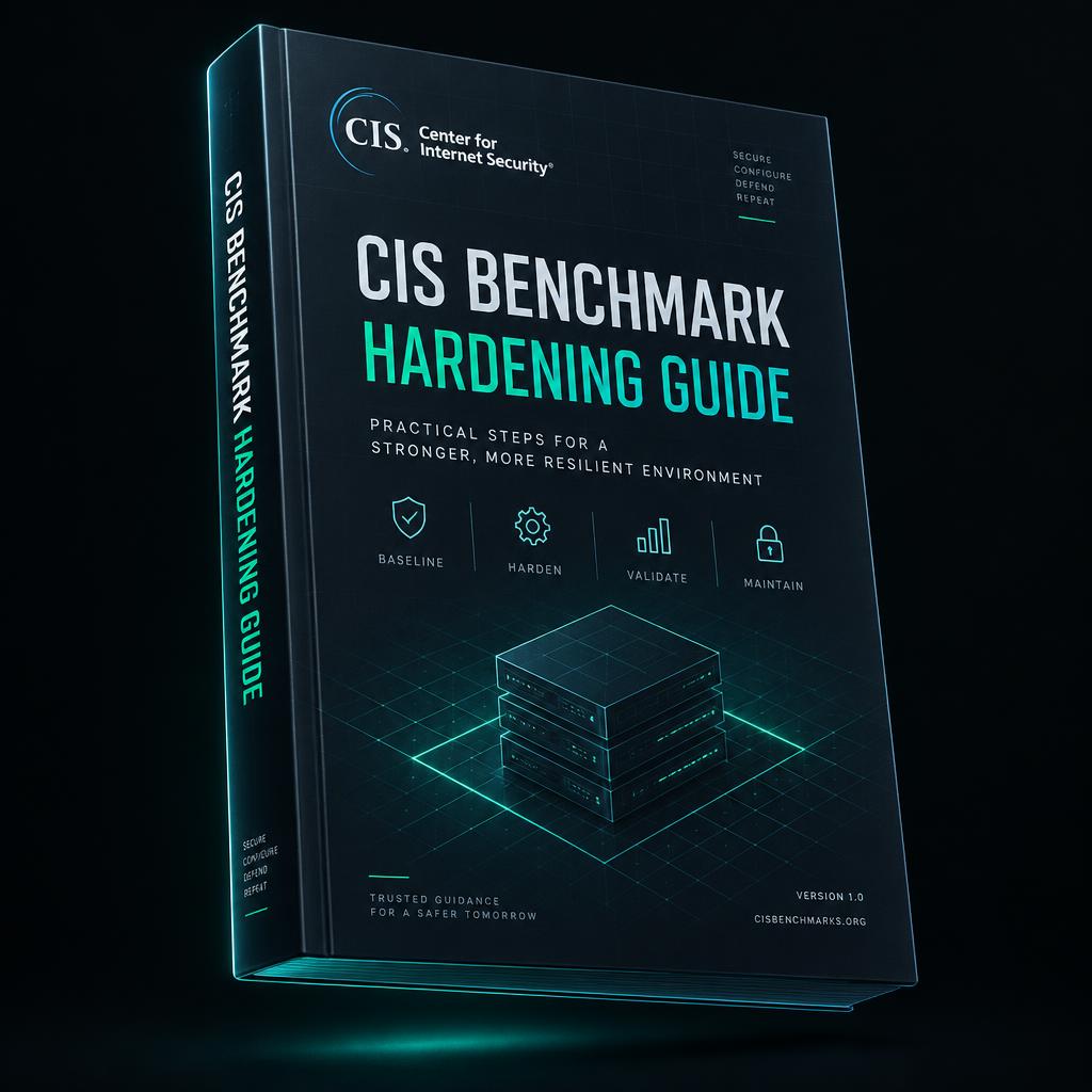 Cover of The Practical CIS Benchmark Hardening Guide technical playbook